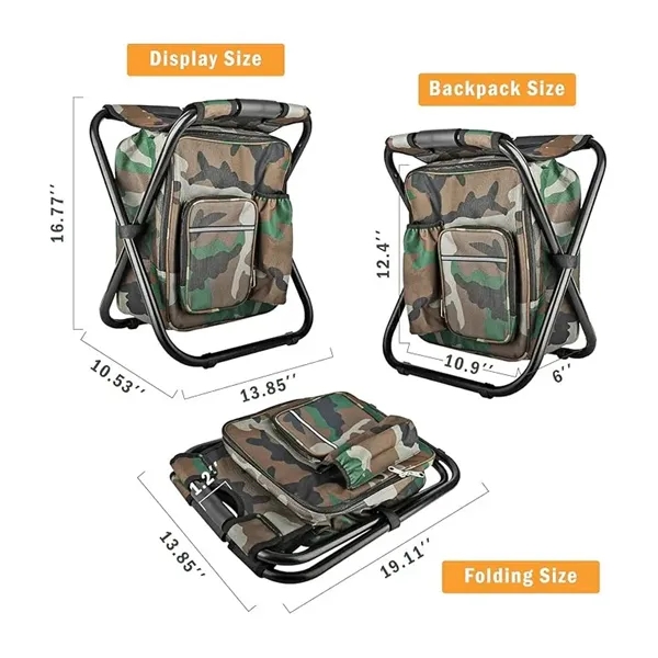 3 in 1 Portable Backpack Chair with Cooler Bag - 3 in 1 Portable Backpack Chair with Cooler Bag - Image 1 of 3