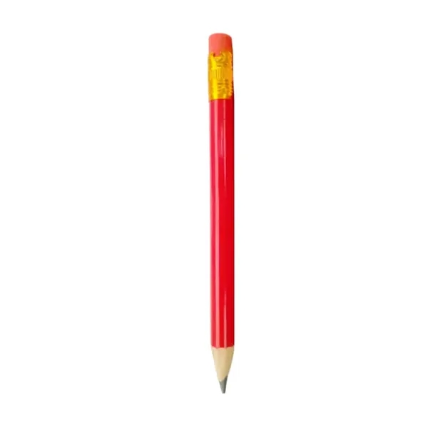Round Wooden Golf Pencil With Eraser - Round Wooden Golf Pencil With Eraser - Image 2 of 6