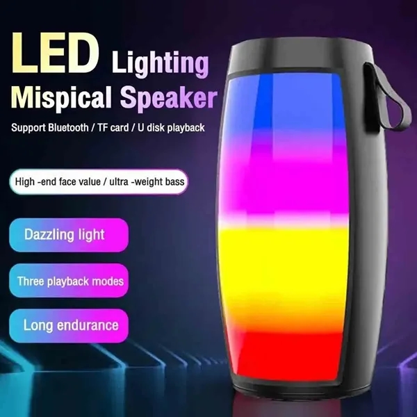 Portable Bluetooth Speaker with LED Light - Portable Bluetooth Speaker with LED Light - Image 3 of 3