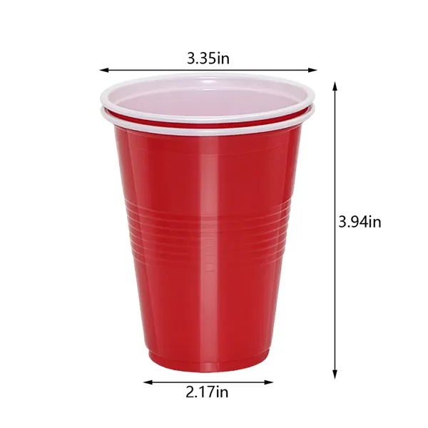 12 oz stackable party travel wedding disposable plastic cup - 12 oz stackable party travel wedding disposable plastic cup - Image 1 of 4