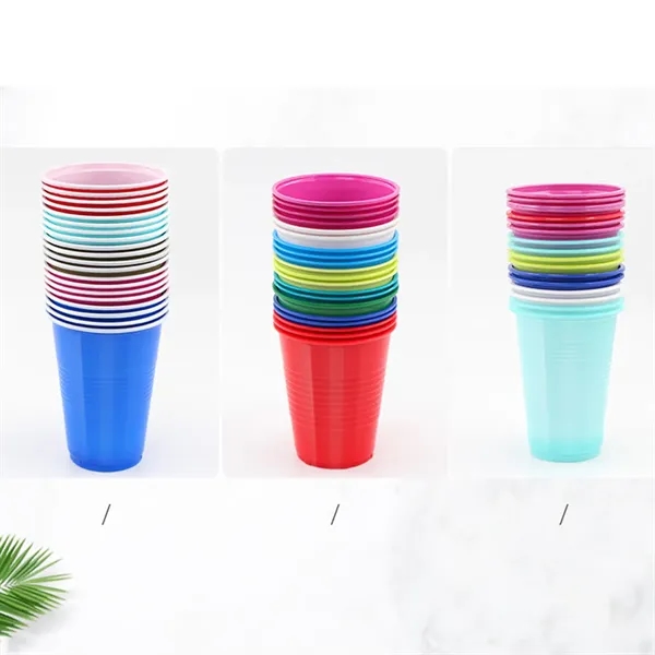 12 oz stackable party travel wedding disposable plastic cup - 12 oz stackable party travel wedding disposable plastic cup - Image 3 of 4