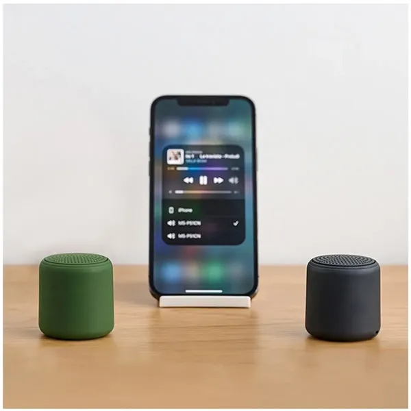 Cylindrical Mini Portable Desktop Wireless Bluetooth Speaker - Cylindrical Mini Portable Desktop Wireless Bluetooth Speaker - Image 1 of 9