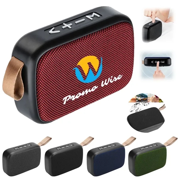 Durable Practical Portable Fabric Cube Bluetooth Speaker - Durable Practical Portable Fabric Cube Bluetooth Speaker - Image 0 of 8