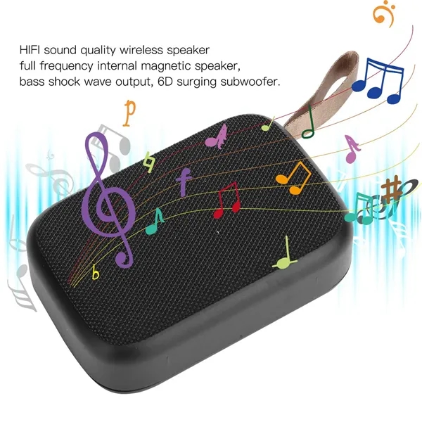 Durable Practical Portable Fabric Cube Bluetooth Speaker - Durable Practical Portable Fabric Cube Bluetooth Speaker - Image 1 of 8