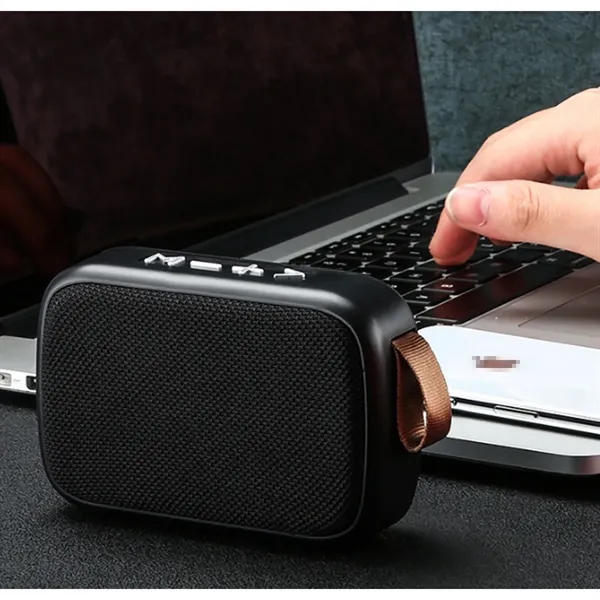 Durable Practical Portable Fabric Cube Bluetooth Speaker - Durable Practical Portable Fabric Cube Bluetooth Speaker - Image 5 of 8