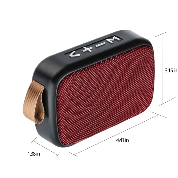 Durable Practical Portable Fabric Cube Bluetooth Speaker - Durable Practical Portable Fabric Cube Bluetooth Speaker - Image 7 of 8