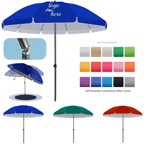 Tiltable Beach Umbrella - Tiltable Beach Umbrella - Image 0 of 4