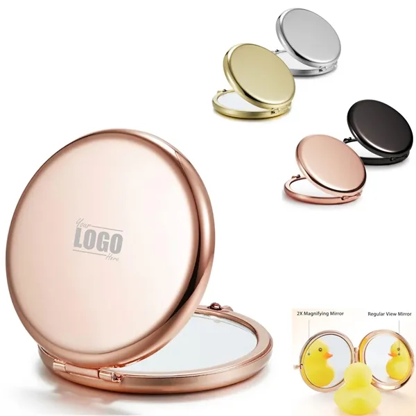 2.5" Double-Sided Compact Mirror - 2.5" Double-Sided Compact Mirror - Image 0 of 6