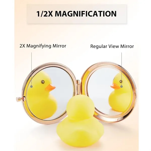 2.5" Double-Sided Compact Mirror - 2.5" Double-Sided Compact Mirror - Image 2 of 6