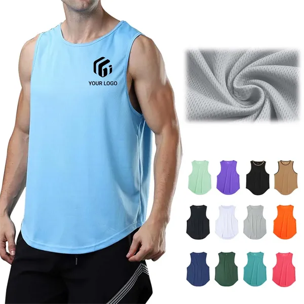 Marathon men women workout gym shirts breathable tank top - Marathon men women workout gym shirts breathable tank top - Image 0 of 4