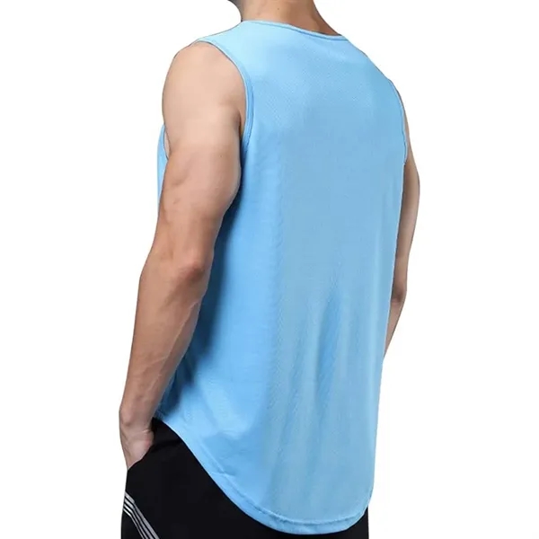 Marathon men women workout gym shirts breathable tank top - Marathon men women workout gym shirts breathable tank top - Image 2 of 4
