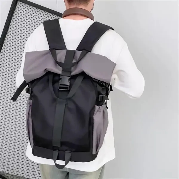 Roll Top Large Capacity Backpack For College, Outdoor - Roll Top Large Capacity Backpack For College, Outdoor - Image 1 of 11