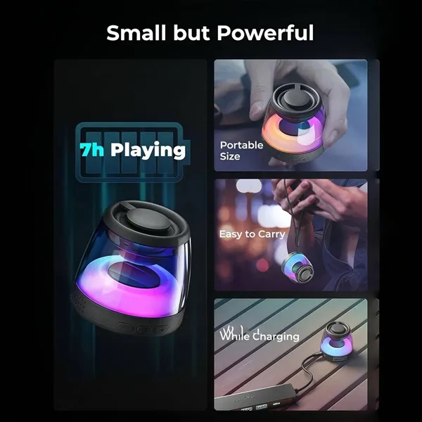 Wireless Mini Bluetooth Speaker with Magnetic Base Plate - Wireless Mini Bluetooth Speaker with Magnetic Base Plate - Image 1 of 11