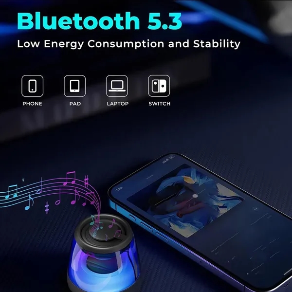 Wireless Mini Bluetooth Speaker with Magnetic Base Plate - Wireless Mini Bluetooth Speaker with Magnetic Base Plate - Image 2 of 11