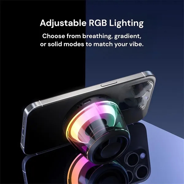 Wireless Mini Bluetooth Speaker with Magnetic Base Plate - Wireless Mini Bluetooth Speaker with Magnetic Base Plate - Image 3 of 11