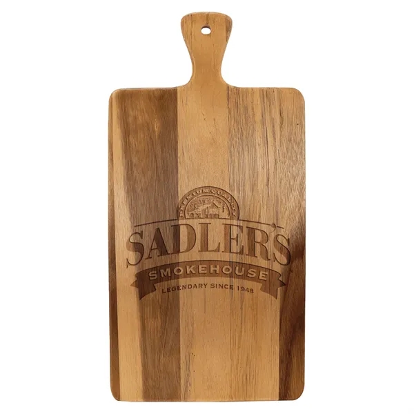 16" x 7 3/4" Acacia Wood/Slate Cutting Board - 16" x 7 3/4" Acacia Wood/Slate Cutting Board - Image 2 of 3