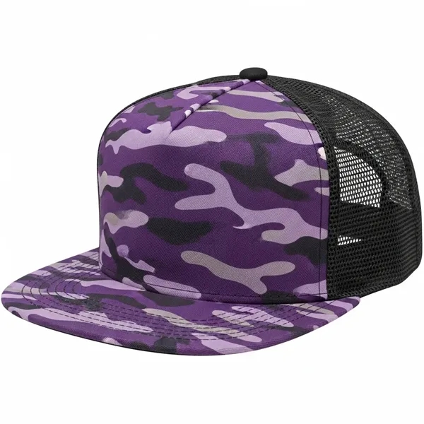Richardson Flatbill Trucker Hat Snapback Wool Blend - Richardson Flatbill Trucker Hat Snapback Wool Blend - Image 0 of 1