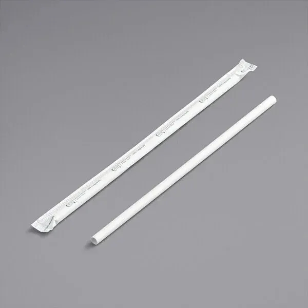 7.75" White Paper Straw - 7.75" White Paper Straw - Image 0 of 0