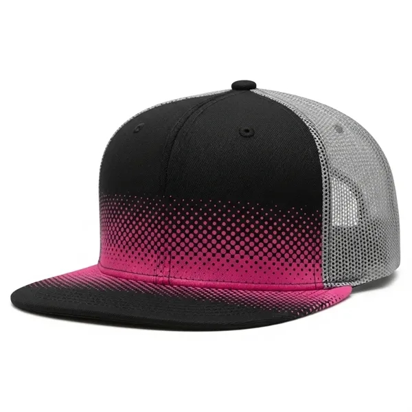 Richardson Laser Cut Trucker Hat Snapback 100% polyester - Richardson Laser Cut Trucker Hat Snapback 100% polyester - Image 2 of 2