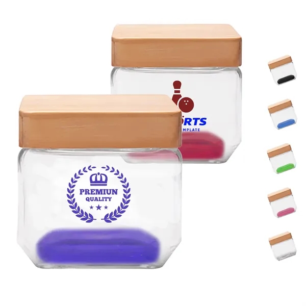 27 oz. Wooden Top Glass Candy Jars - 27 oz. Wooden Top Glass Candy Jars - Image 0 of 6