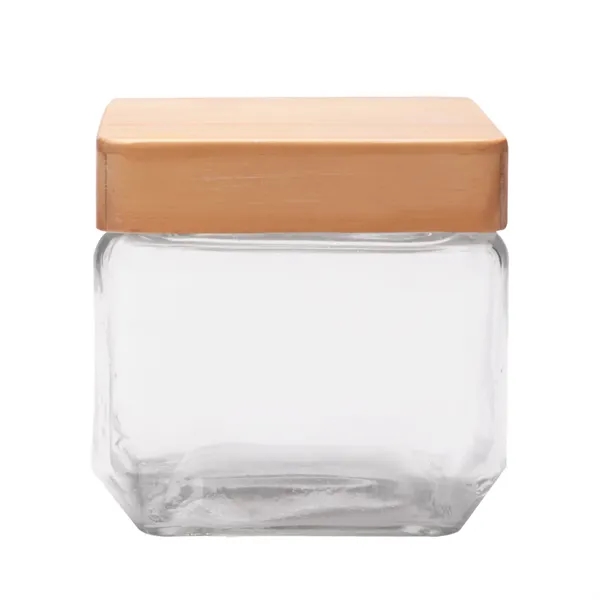 27 oz. Wooden Top Glass Candy Jars - 27 oz. Wooden Top Glass Candy Jars - Image 1 of 6