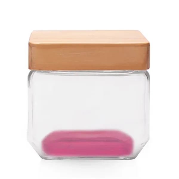27 oz. Wooden Top Glass Candy Jars - 27 oz. Wooden Top Glass Candy Jars - Image 5 of 6