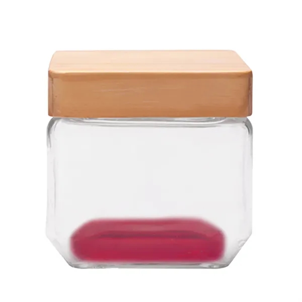 27 oz. Wooden Top Glass Candy Jars - 27 oz. Wooden Top Glass Candy Jars - Image 6 of 6