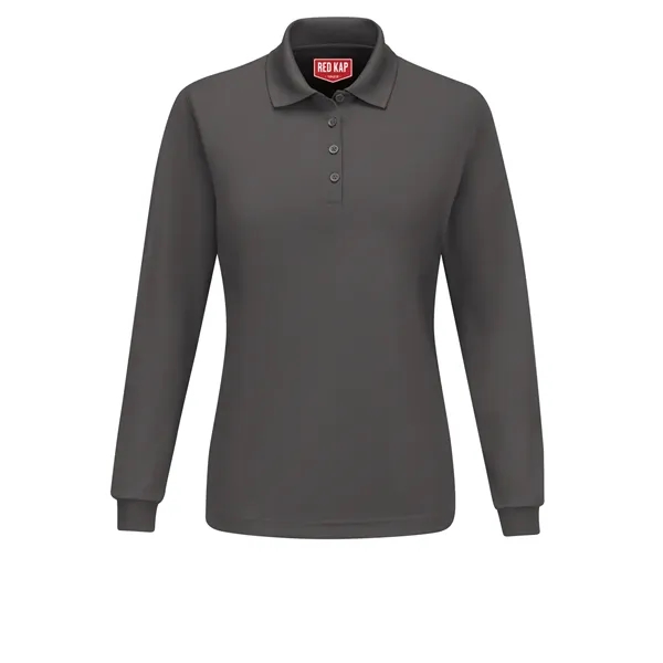Red Kap Shirts - Women's Long Sleeve Performance Knit® Polo - Red Kap Shirts - Women's Long Sleeve Performance Knit® Polo - Image 1 of 3