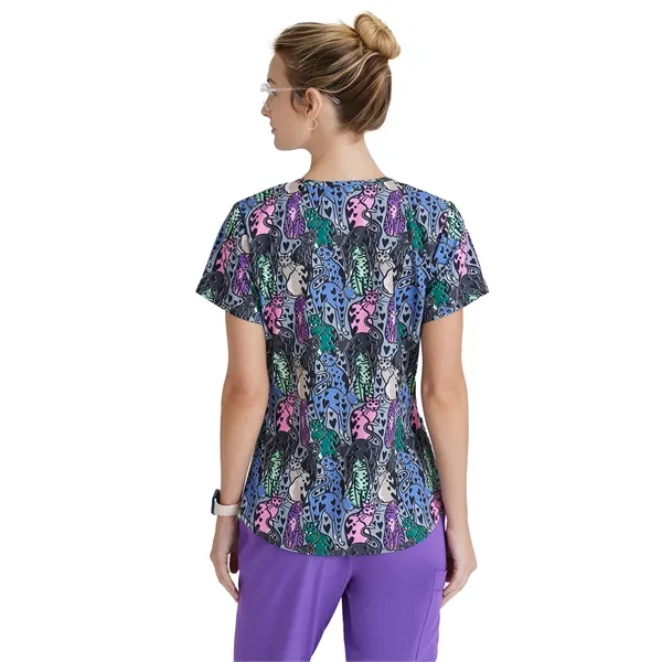 Skechers - Women's Three-Pocket V-Neck Reliance Print Scr... - Skechers - Women's Three-Pocket V-Neck Reliance Print Scr... - Image 4 of 11