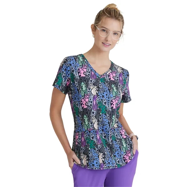 Skechers - Women's Three-Pocket V-Neck Reliance Print Scr... - Skechers - Women's Three-Pocket V-Neck Reliance Print Scr... - Image 5 of 11