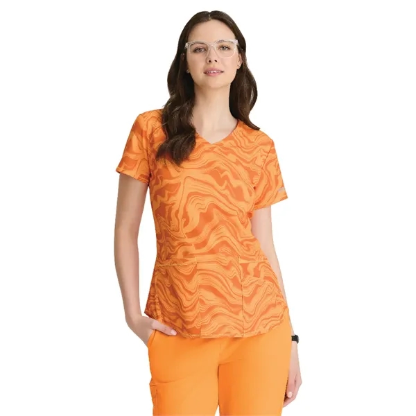 Skechers - Women's Three-Pocket V-Neck Reliance Print Scr... - Skechers - Women's Three-Pocket V-Neck Reliance Print Scr... - Image 7 of 11