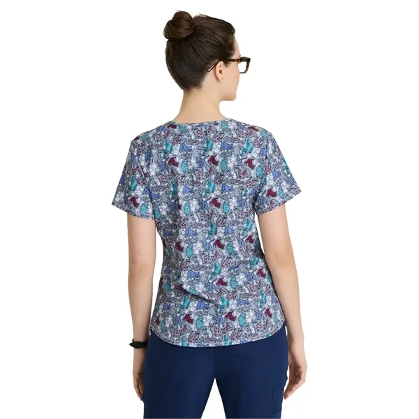 Skechers - Women's Three-Pocket V-Neck Reliance Print Scr... - Skechers - Women's Three-Pocket V-Neck Reliance Print Scr... - Image 8 of 11