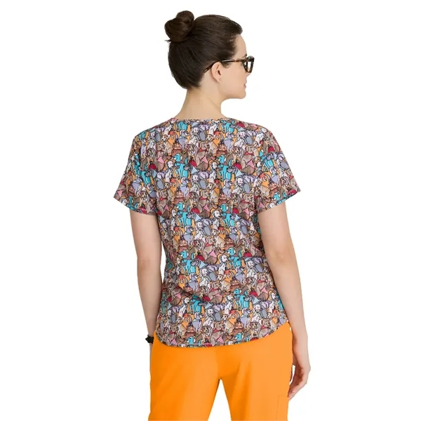 Skechers - Women's Three-Pocket V-Neck Reliance Print Scr... - Skechers - Women's Three-Pocket V-Neck Reliance Print Scr... - Image 10 of 11