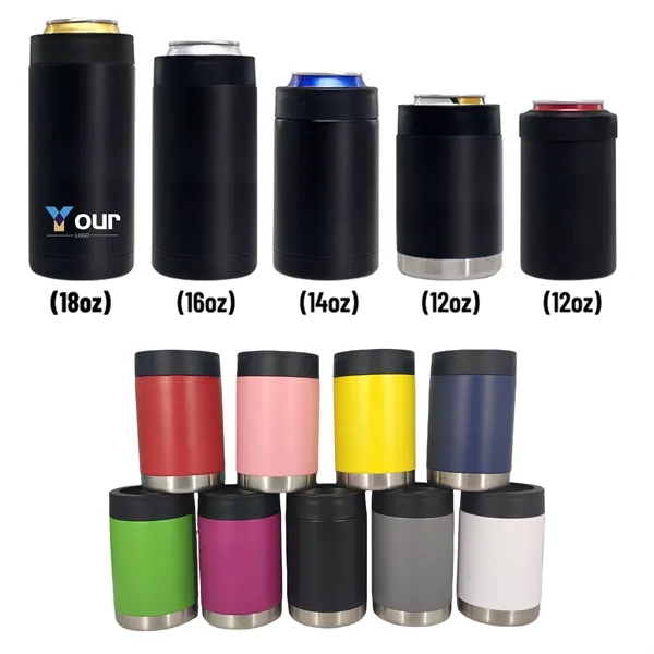 Double Wall Stainless Steel Insulated Can Cooler Holder
