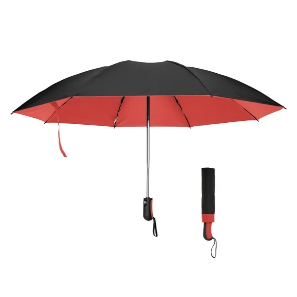 46" Arc Two-Tone rPET Inversion Umbrella - 46" Arc Two-Tone rPET Inversion Umbrella - Image 4 of 9