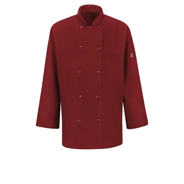 Red Kap Culinary - Women's Long-Sleeve 28.5" Chef Coat wi... - Red Kap Culinary - Women's Long-Sleeve 28.5" Chef Coat wi... - Image 2 of 4