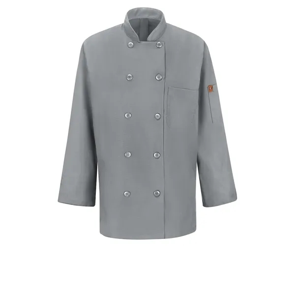 Red Kap Culinary - Women's Long-Sleeve 28.5" Chef Coat wi... - Red Kap Culinary - Women's Long-Sleeve 28.5" Chef Coat wi... - Image 3 of 4