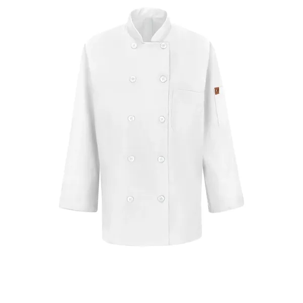 Red Kap Culinary - Women's Long-Sleeve 28.5" Chef Coat wi... - Red Kap Culinary - Women's Long-Sleeve 28.5" Chef Coat wi... - Image 4 of 4