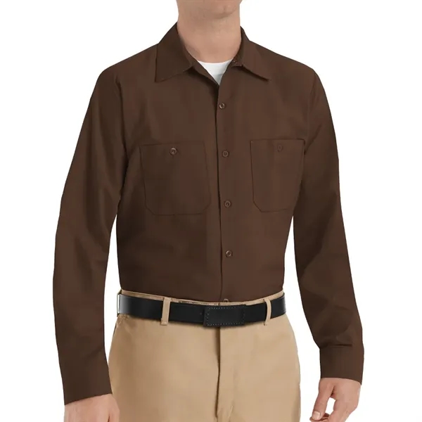Red Kap Shirts - Men's Long Sleeve Industrial Work Shirt - Red Kap Shirts - Men's Long Sleeve Industrial Work Shirt - Image 9 of 50