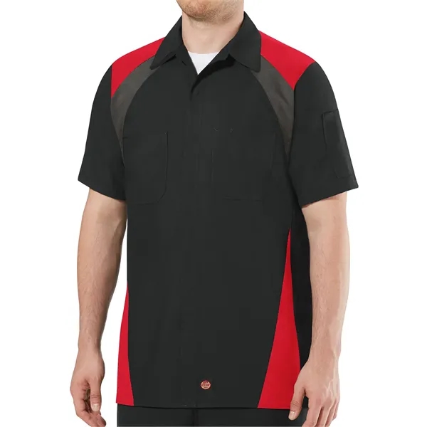 Red Kap Shirts - Men's Short Sleeve Tri-Color Shop Shirt - Red Kap Shirts - Men's Short Sleeve Tri-Color Shop Shirt - Image 3 of 5