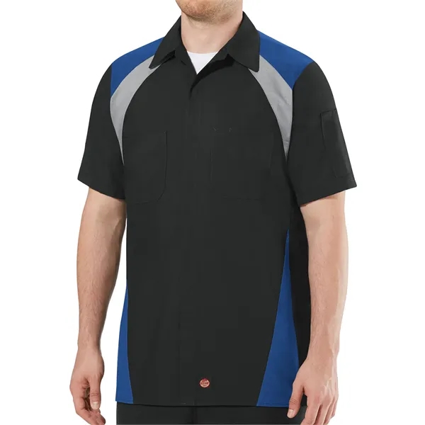 Red Kap Shirts - Men's Short Sleeve Tri-Color Shop Shirt - Red Kap Shirts - Men's Short Sleeve Tri-Color Shop Shirt - Image 5 of 5