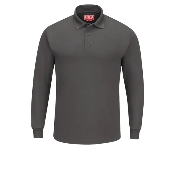 Red Kap Shirts - Men's Long Sleeve Solid Performance Polo - Red Kap Shirts - Men's Long Sleeve Solid Performance Polo - Image 1 of 3
