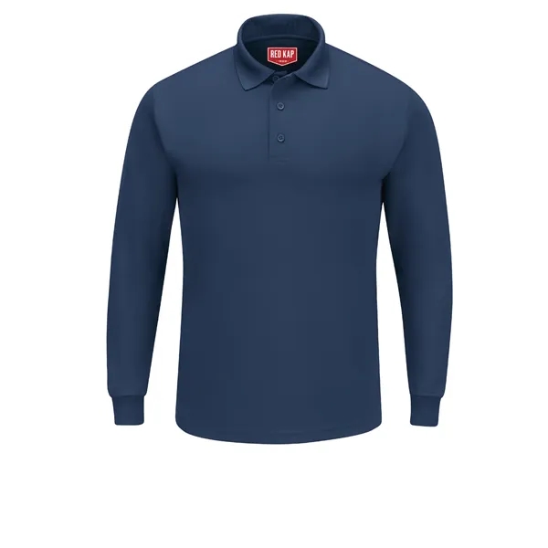 Red Kap Shirts - Men's Long Sleeve Solid Performance Polo - Red Kap Shirts - Men's Long Sleeve Solid Performance Polo - Image 2 of 3