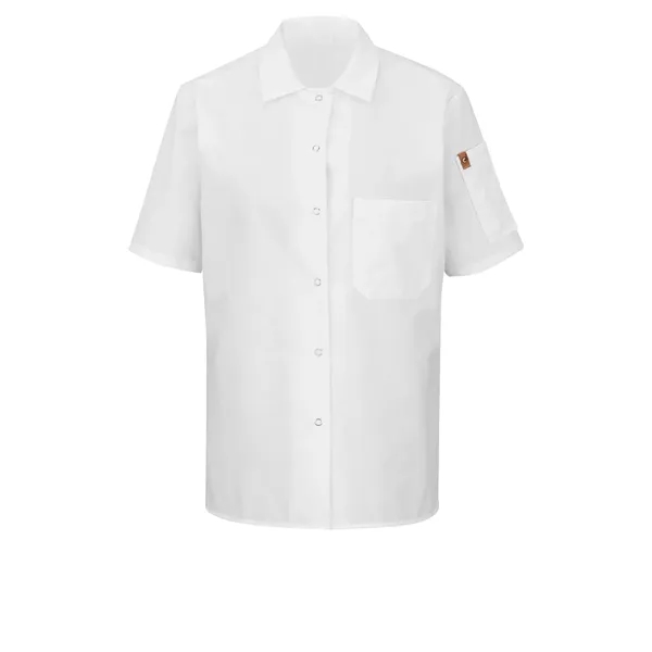 Red Kap Culinary - Women's Short Sleeve Cook Shirt with O... - Red Kap Culinary - Women's Short Sleeve Cook Shirt with O... - Image 1 of 1