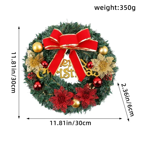 Decorative Christmas Wreath Garland - Customizable Design - Decorative Christmas Wreath Garland - Customizable Design - Image 3 of 8