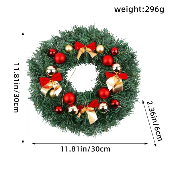 Decorative Christmas Wreath Garland - Customizable Design - Decorative Christmas Wreath Garland - Customizable Design - Image 5 of 8