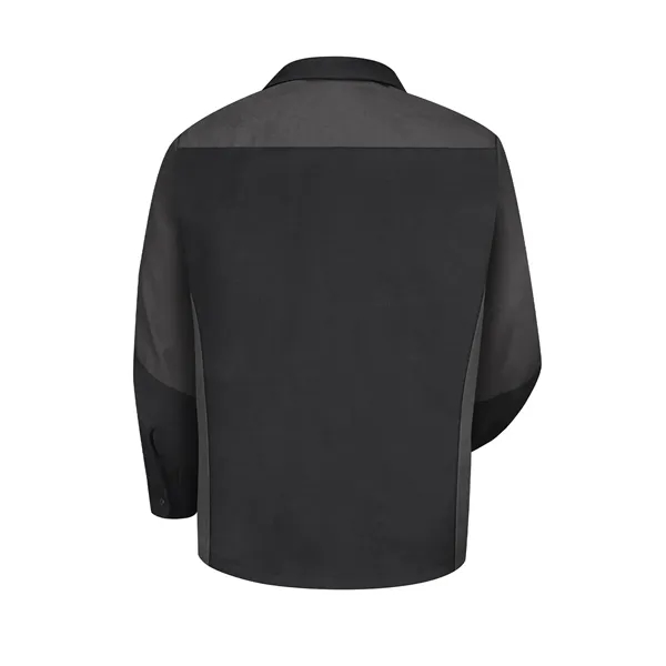 Red Kap Shirts - Men's Long Sleeve Two-Tone Crew Shirt - Red Kap Shirts - Men's Long Sleeve Two-Tone Crew Shirt - Image 2 of 13