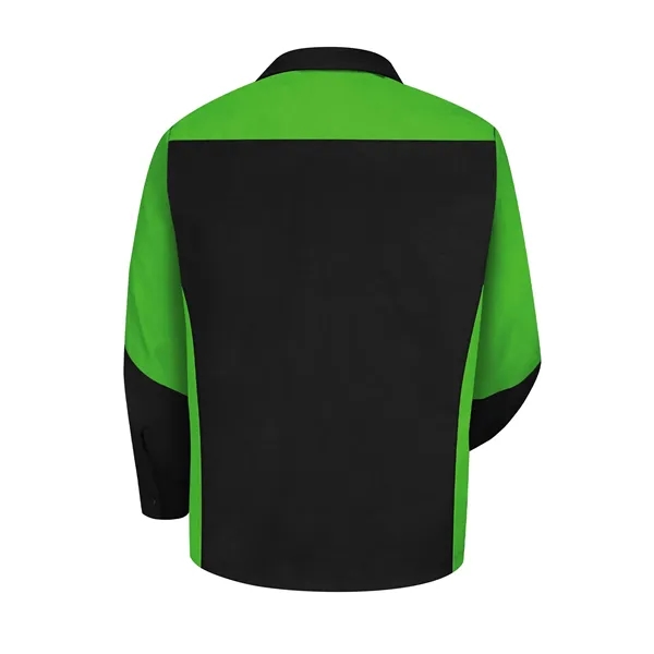 Red Kap Shirts - Men's Long Sleeve Two-Tone Crew Shirt - Red Kap Shirts - Men's Long Sleeve Two-Tone Crew Shirt - Image 4 of 13