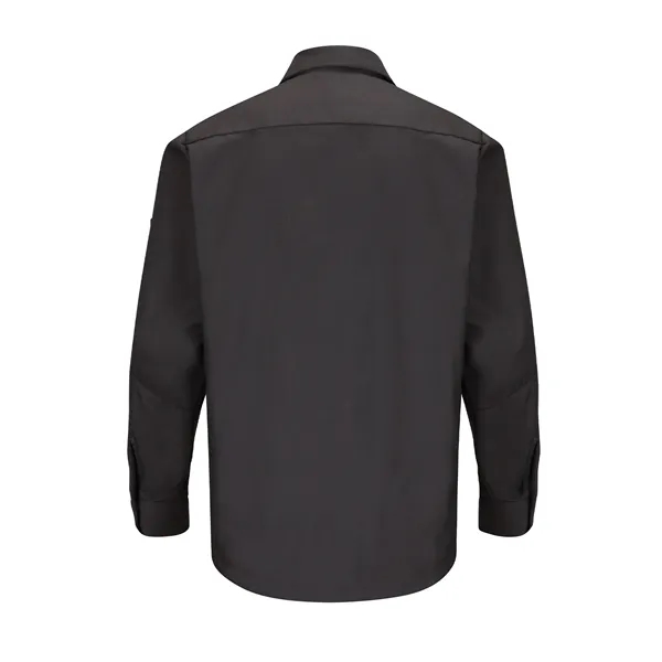Red Kap Shirts - Men's Long Sleeve Two-Tone Crew Shirt - Red Kap Shirts - Men's Long Sleeve Two-Tone Crew Shirt - Image 7 of 13
