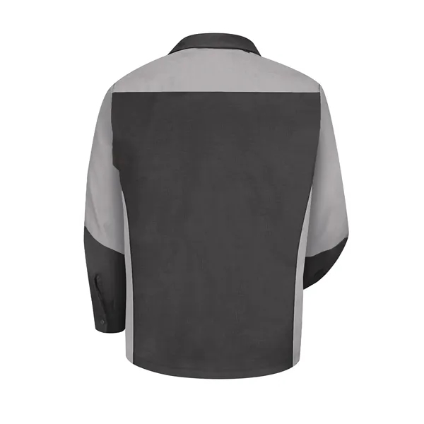 Red Kap Shirts - Men's Long Sleeve Two-Tone Crew Shirt - Red Kap Shirts - Men's Long Sleeve Two-Tone Crew Shirt - Image 9 of 13